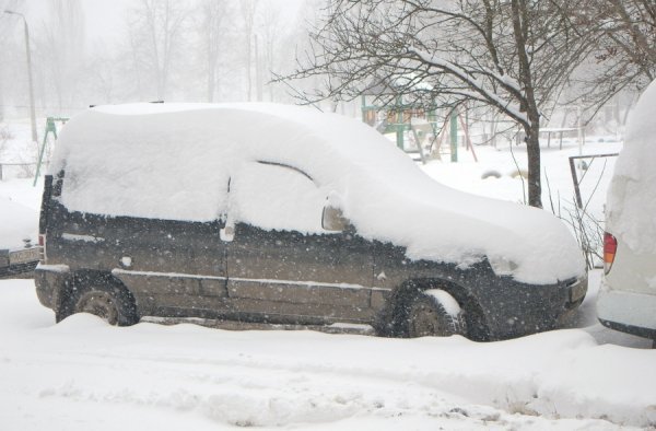 Снігопад у Луцьку. ФОТО