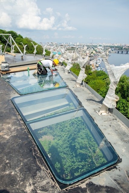 Фото з будівництва мосту