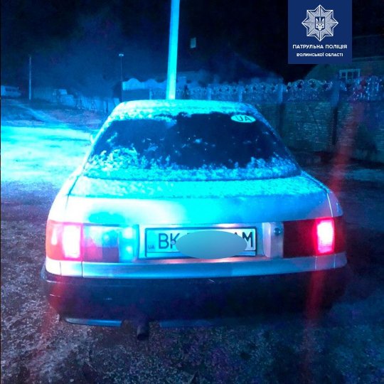 У Луцьку патрульні за ніч зловили трьох п'яних водіїв. ФОТО