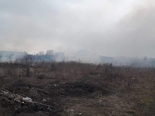 У Луцьку – пожежа біля будинку Голованя. ФОТО