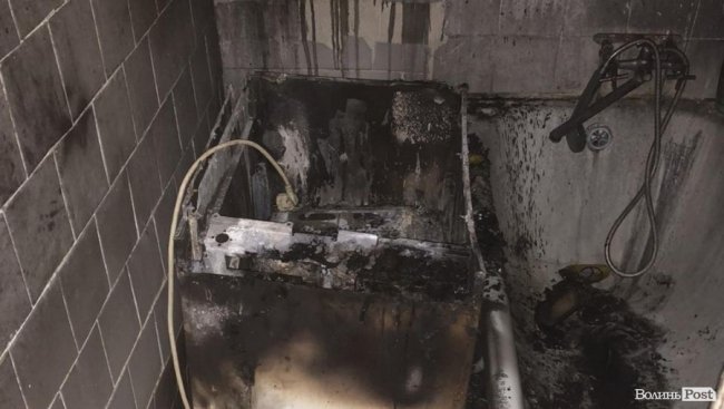 У місті на Волині через пральну машинку загорілась квартира. ФОТО