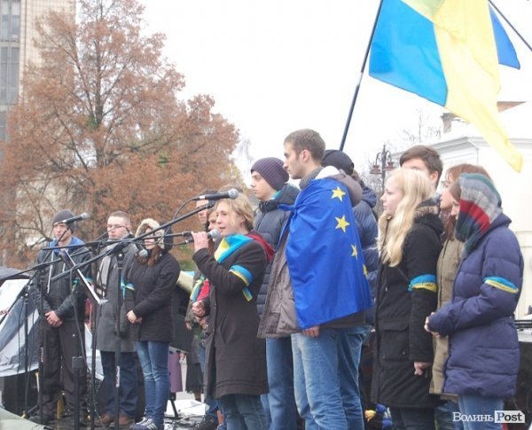 У Луцьку відбувся Євромітинг. ФОТО