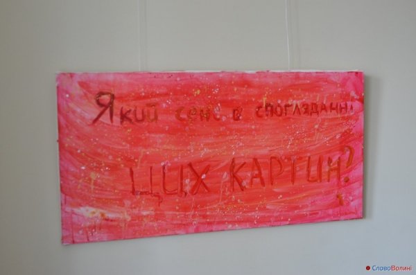 У Луцьку – виставка картин «з сенсом». ФОТО