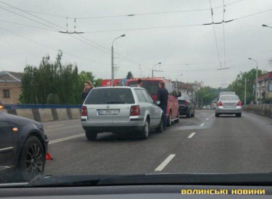 У Луцьку – подвійна аварія. ФОТО