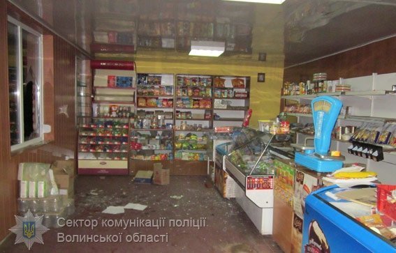 На Волині злодії обікрали магазин на 5 тисяч