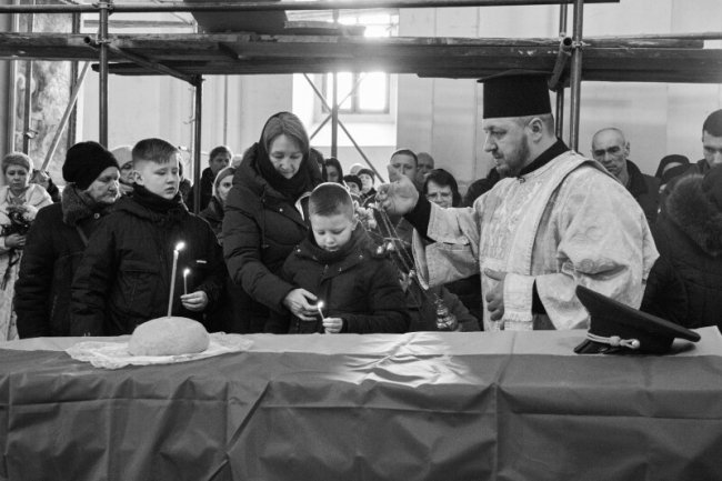 У Луцьку попрощалися із загиблим захисником «Азовсталі» Андрієм Ніколайчуком. ФОТО