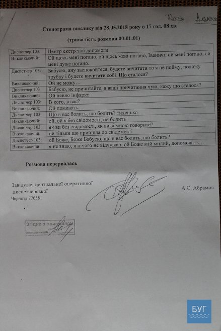 «Ой, щось мені погано»: опублікували стенограму передсмертного дзвінка волинської журналістки