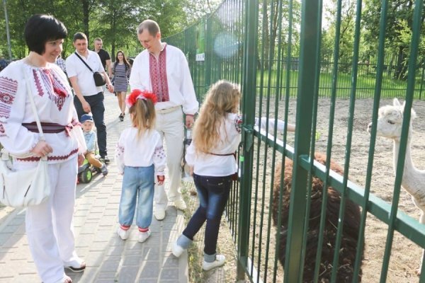 Гостей у вишиванках в Луцький зоопарк впускали безкоштовно. ФОТО