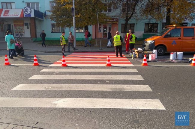 У Володимирі  з’явилася  біло-червона «зебра»