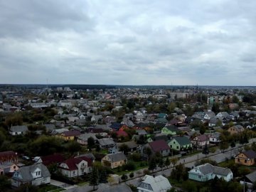 Показали волинське селище з висоти пташиного польоту. ВІДЕО