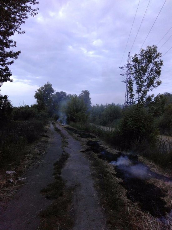 У центральному парку Луцька - пожежа