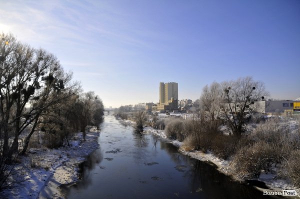 Фото зимового Луцька 