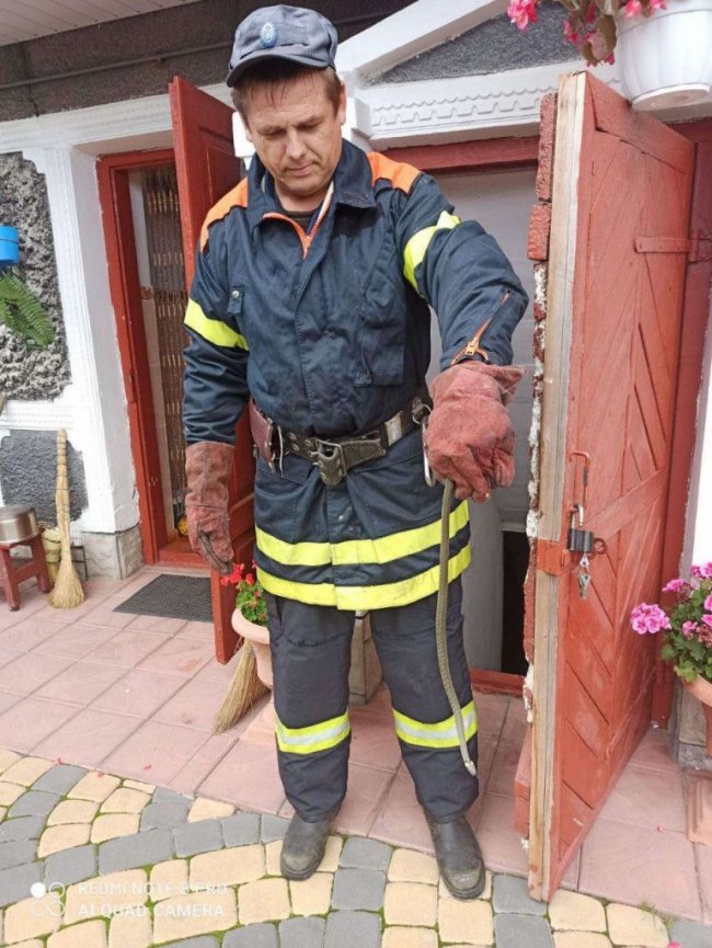 На Волині в приватний будинок заповзла змія. ФОТО