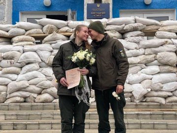 Під час війни з Росією на Рівненщині одружилися нацгвардійці