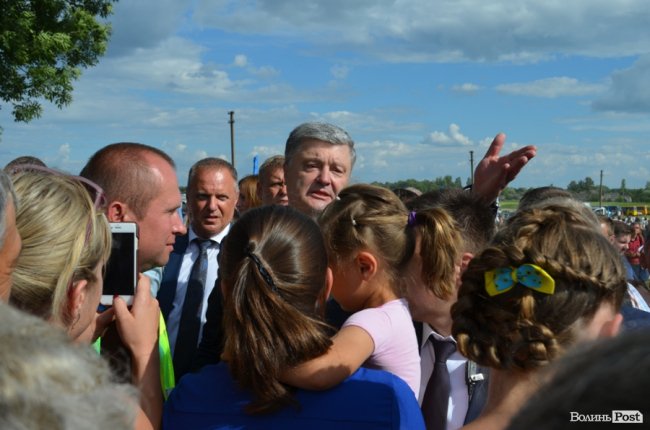 Візит Порошенка на Волинь: як це було. ФОТО