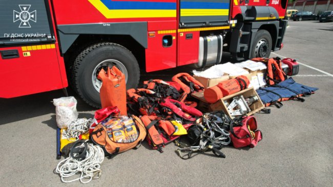 Волинські рятувальники отримали обладнання з Норвегії та Німеччини