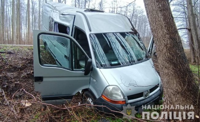 На Маневиччині авто злетіло у кювет, п'ятеро людей постраждали 