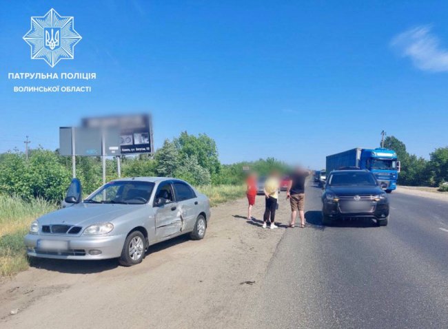 Аварія на Волині: зіткнулися два автомобілі. ФОТО