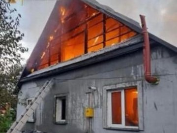 На Волині горів житловий будинок. ФОТО