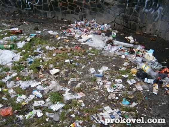 У центрі Ковеля - сміттєва «оаза». ФОТО