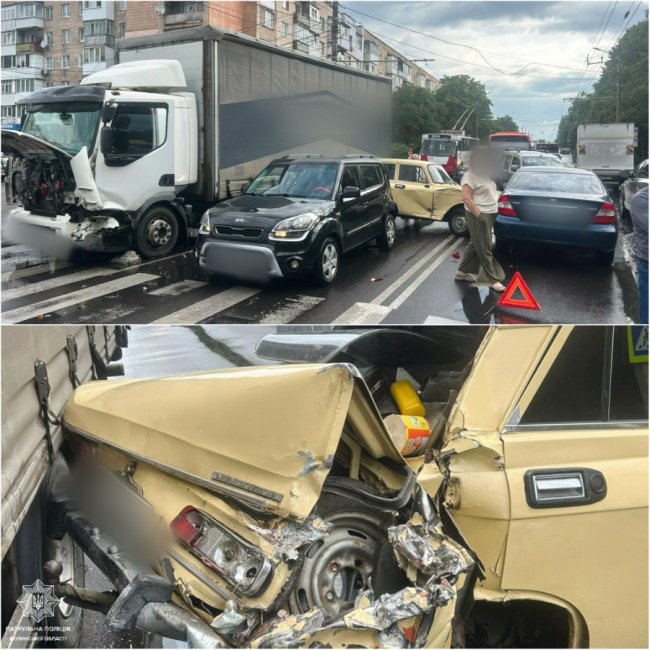У Луцьку сталася ДТП за участю чотирьох автомобілів. ФОТО