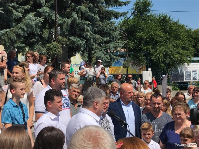 Порошенко в Горохові представив кандидата від «Європейської Солідарності» на 20-му окрузі