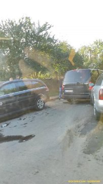 У Луцьку – подвійна аварія. ФОТО