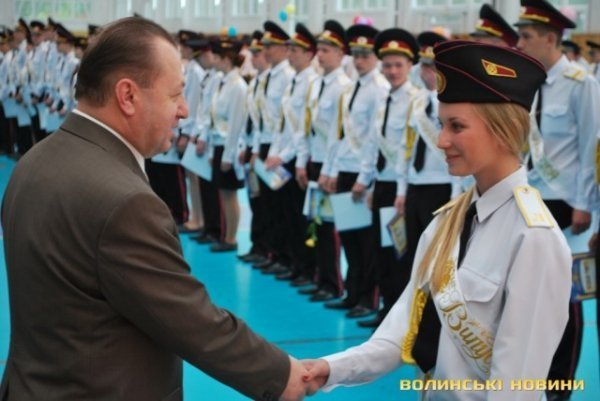 Випускний у луцькому військовому ліцеї. ФОТО