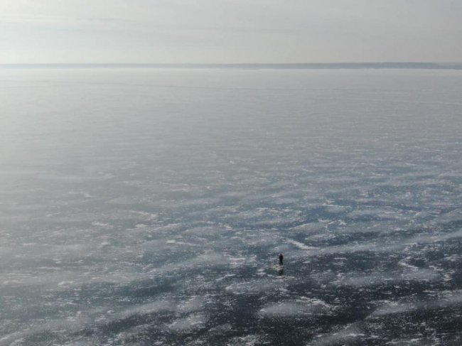 Зимовий Світязь з висоти пташиного польоту. ФОТО