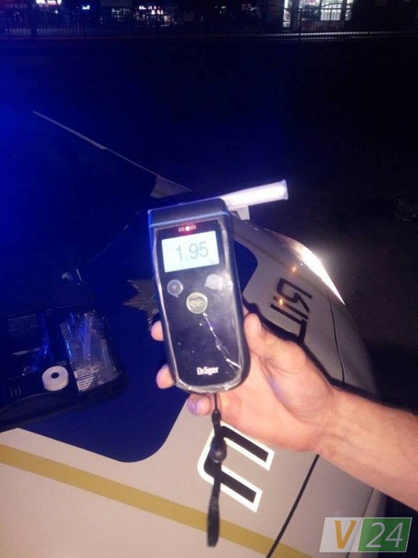 Нічним Луцьком катався п'яний водій. ФОТО