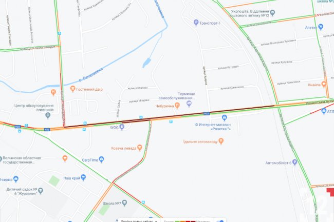 У Луцьку через аварію біля Київського майдану – ускладнений рух. ФОТО