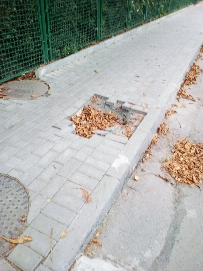 У Луцьку декілька місяців не ремонтують бруківку. ФОТО