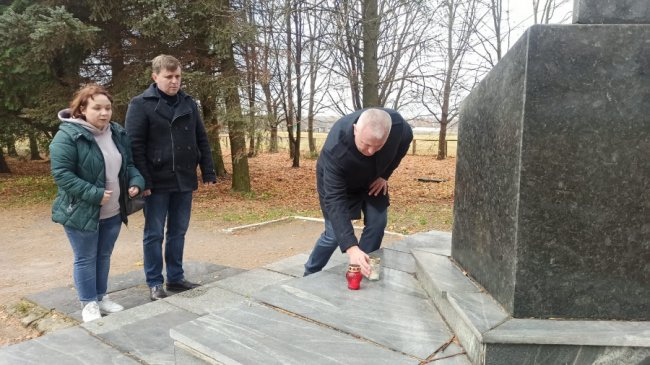  У селі на Волині вшанували пам'ять розстріляних німецькими окупантами місцевих жителів. ФОТО