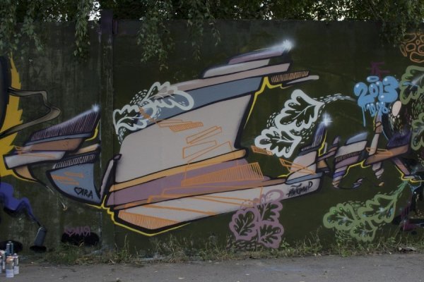 Як графітчики розмалювали 72-метрову стіну в Луцьку. ФОТО