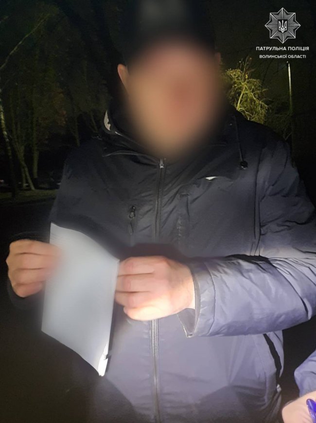 Ледь не в'їхав  у дерево та припарковані авто: у Луцьку вночі затримали п'яного водія