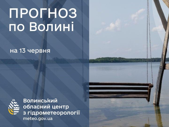 Погода в Луцьку та Волинській області на завтра, 13 червня