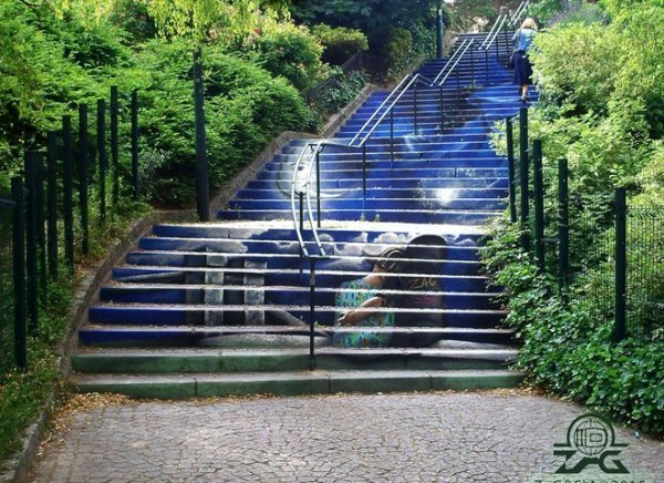 Барвисті сходи в стилі Street art. ФОТО