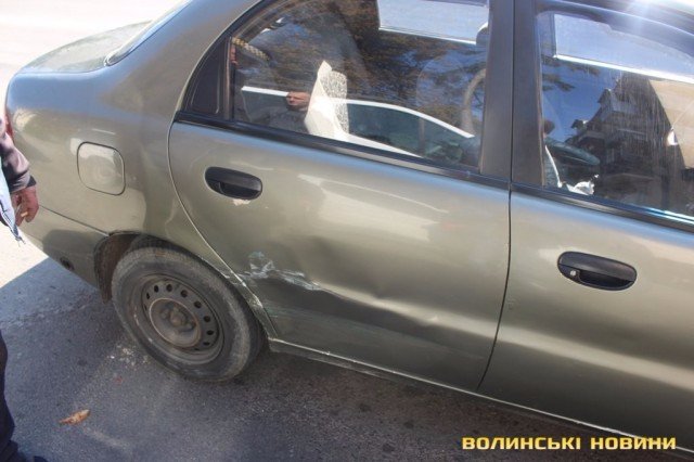 У Луцьку таксі потрапило в аварію