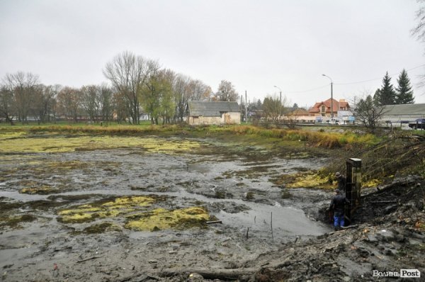Як чистять ставки в Теремно. ФОТО
