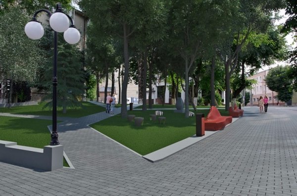 У Луцьку облаштують сквер: проект реконструкції. ФОТО