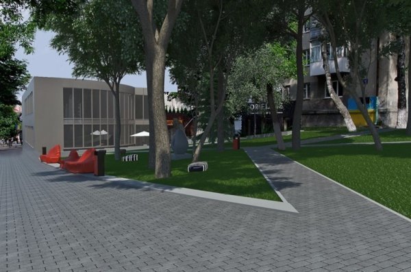 У Луцьку облаштують сквер: проект реконструкції. ФОТО