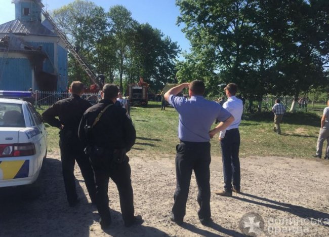 На Волині горіла церква. ФОТО