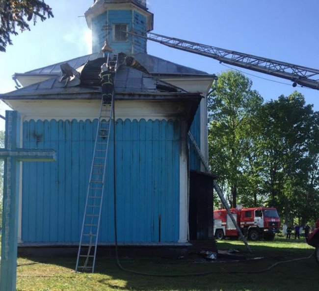 На Волині горіла церква. ФОТО