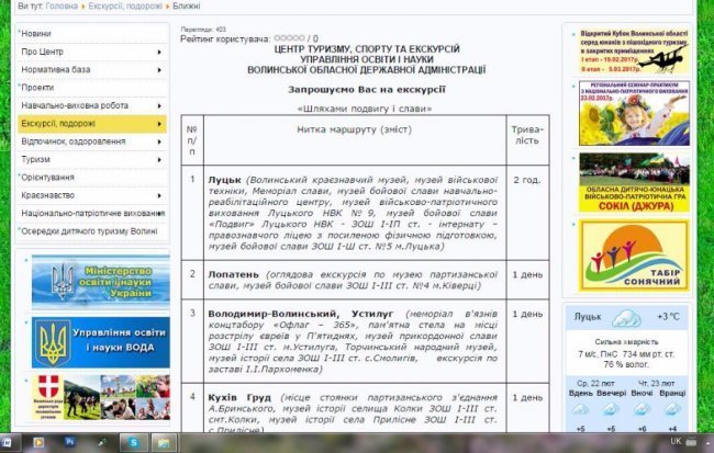 Волинський центр туризму звинуватили в плагіаті