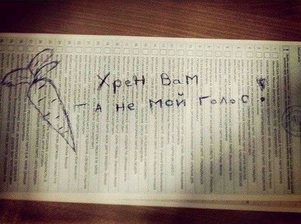 Виборчий креатив: як українці-«противсіхи» псували бюлетні. ФОТО