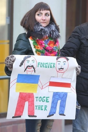 Литва підтримала Євромайдан «живим ланцюгом». ФОТО. ВІДЕО