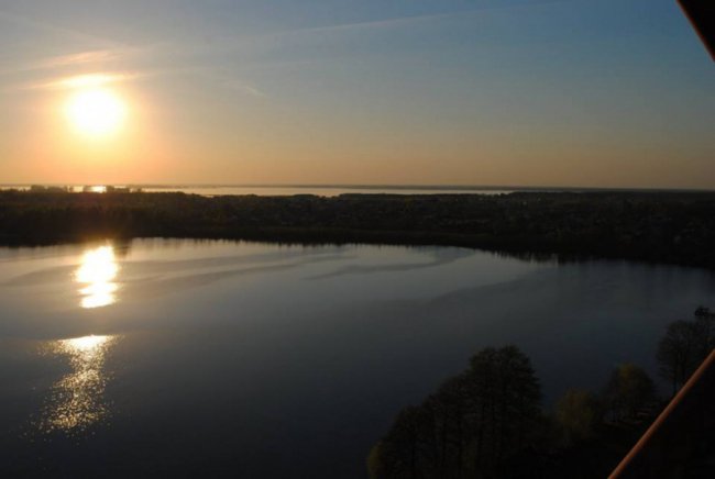 Показали краєвиди Шацька з висоти пташиного польоту. ФОТО