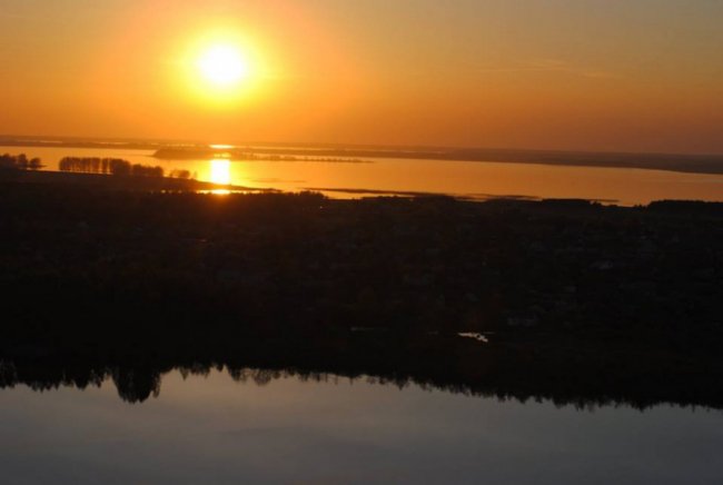 Показали краєвиди Шацька з висоти пташиного польоту. ФОТО