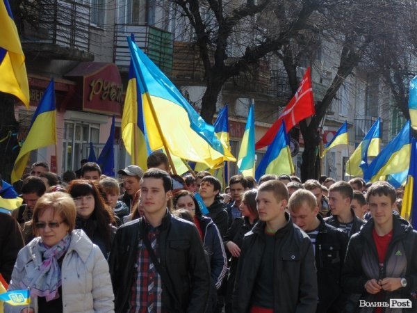 Студентська «єврохода» в Луцьку. ФОТО