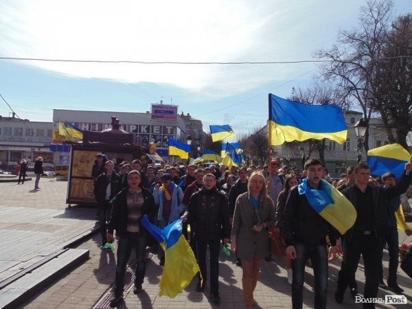 Студентська «єврохода» в Луцьку. ФОТО